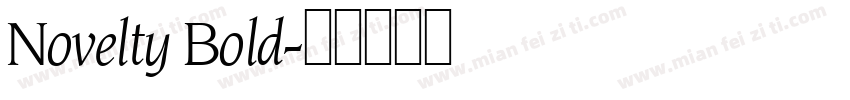 Novelty Bold字体转换